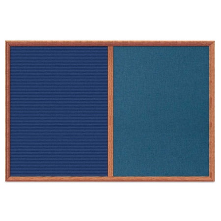 United Visual Products Enclosed Corkboard, 1 Door, 48"x36", 4" Fra, UV3423-WHITE-FORBO UV3423-WHITE-FORBO